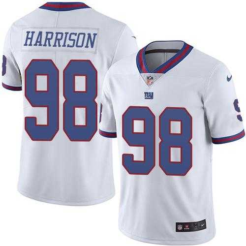 Nike Men & Women & Youth Giants 98 Damon Harrison White Color Rush Limited Jersey,We sell and wholesale Nike Men & Women & Youth Giants 98 Damon Harrison White Color Rush Limited Jersey on line form chian!